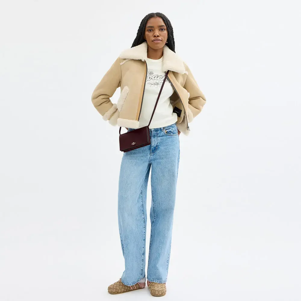 Coach Anna Foldover Clutch Crossbody Bag NWT